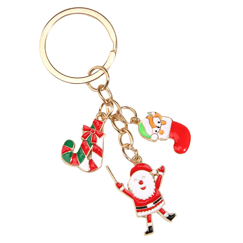 Custom Christmas Enamel Keychains