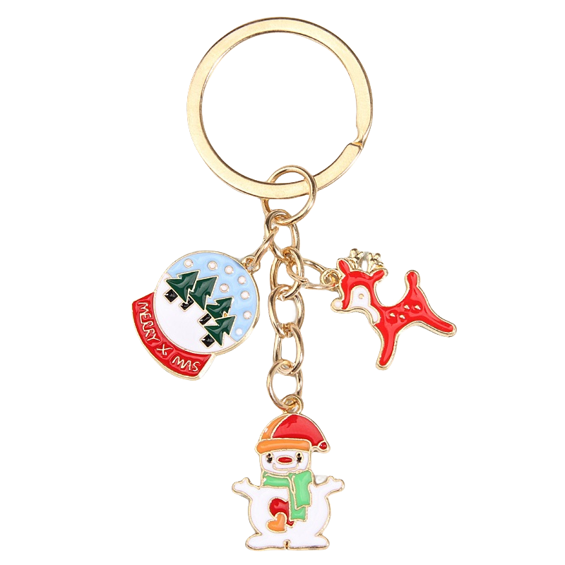 Custom Christmas Enamel Keychains
