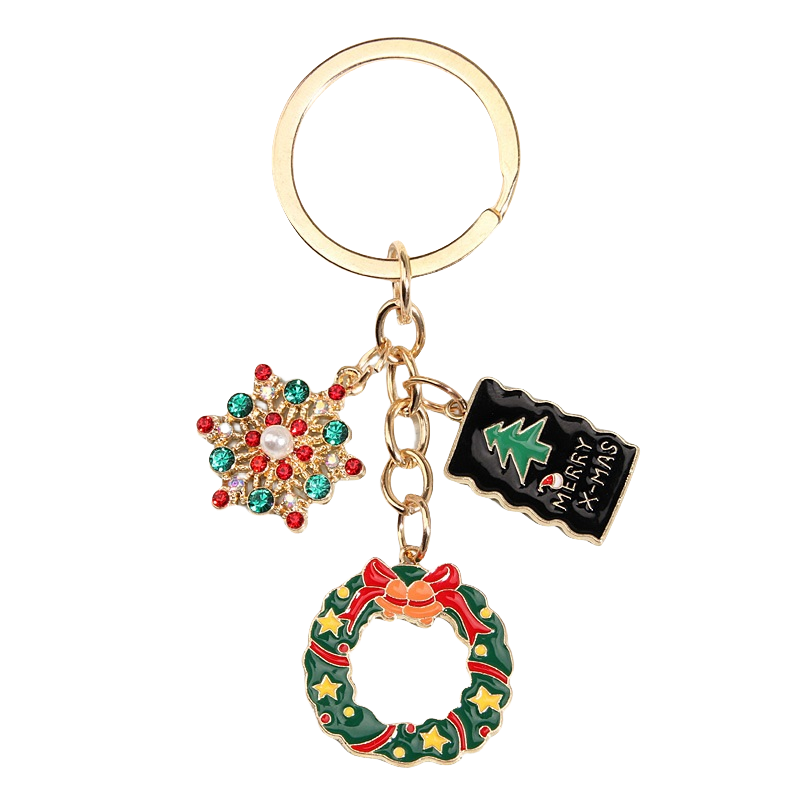 Custom Christmas Enamel Keychains