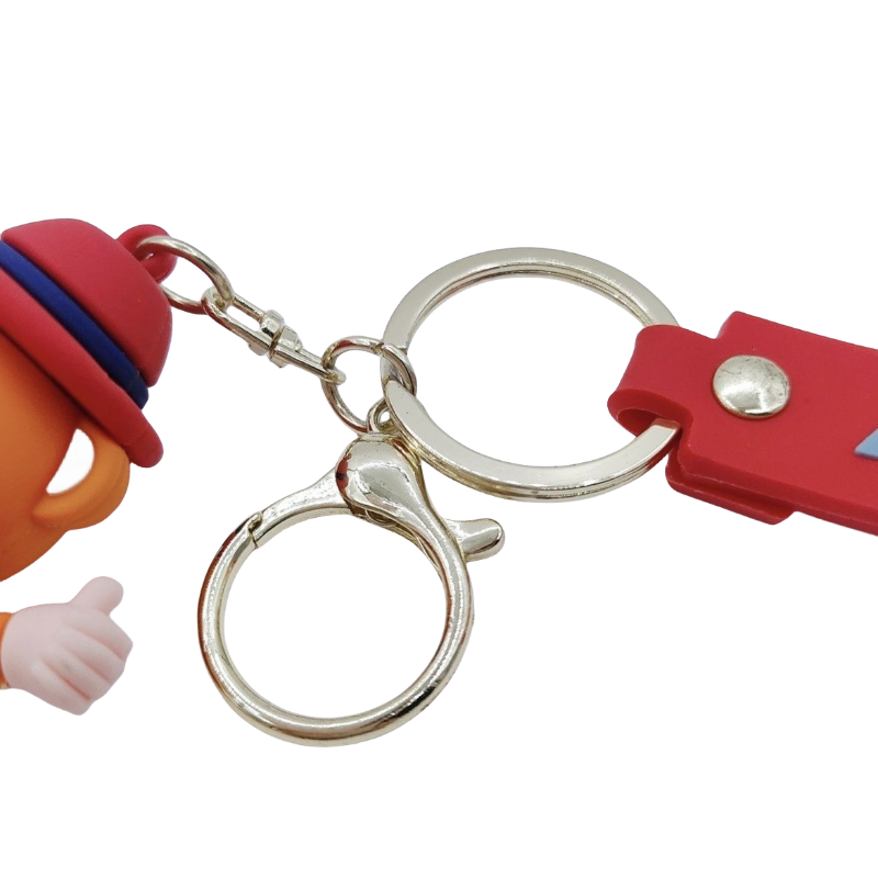 Custom 3D Rubber Keychain-- Car Brand Teddy Bear Key ring