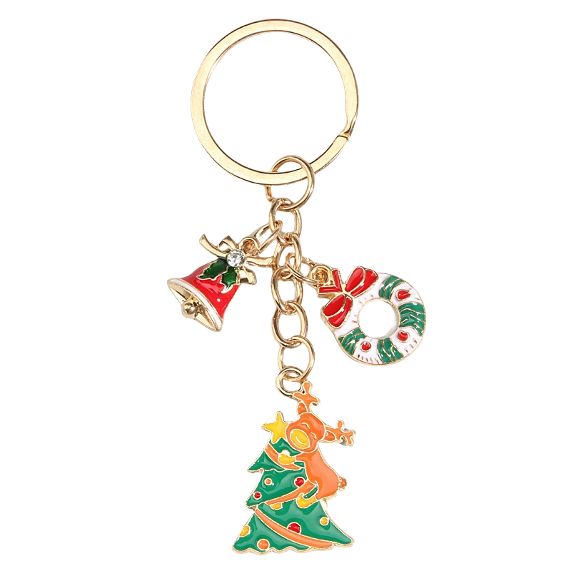 Custom Christmas Enamel Keychains