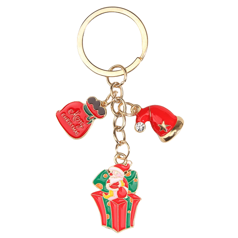 Custom Christmas Enamel Keychains