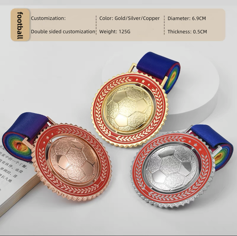 Customized double-sided rotatable medal