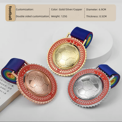 Customized double-sided rotatable medal