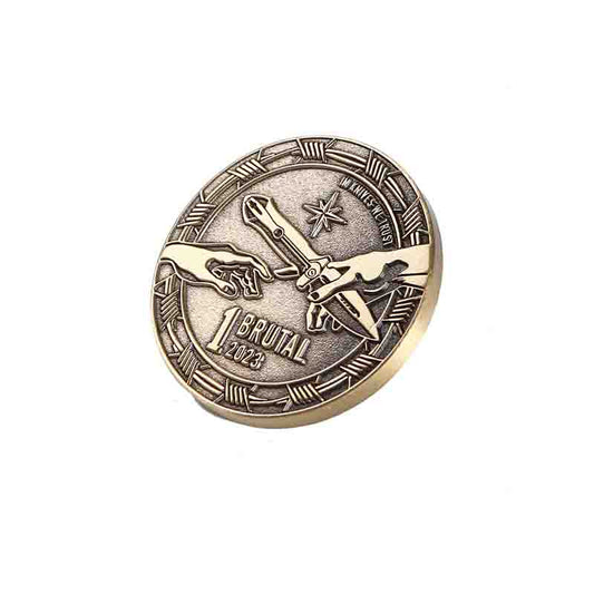 Die Struck Pin Badge