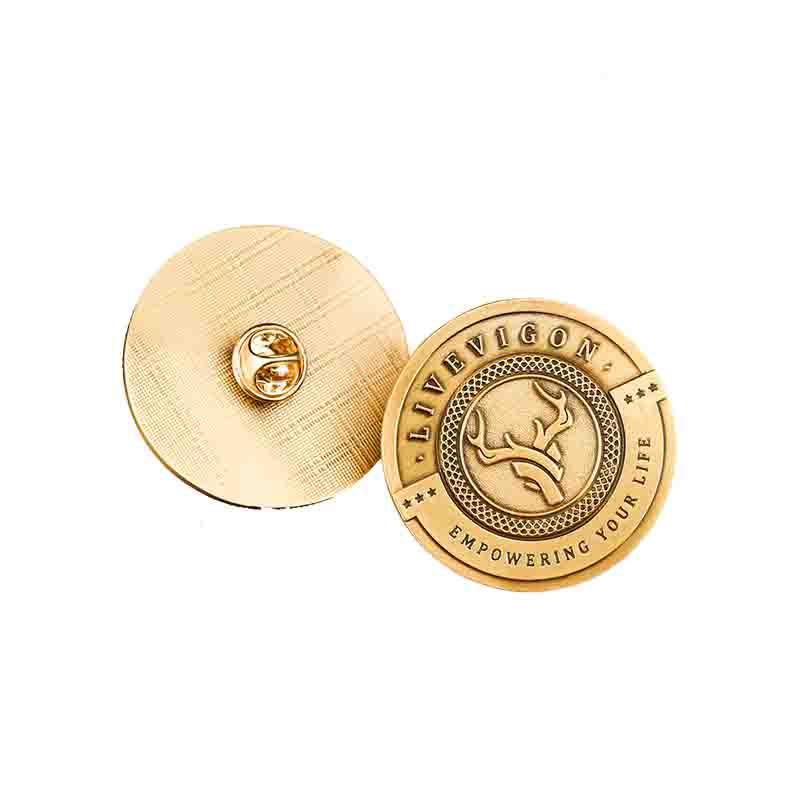 Die Struck Pin Badge