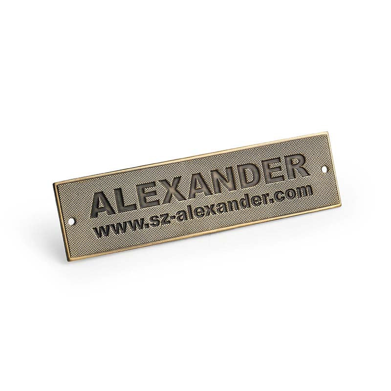 Custom Brass Metal Name Tag