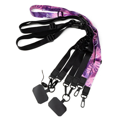 Black and full-color adjustable lanyard product group