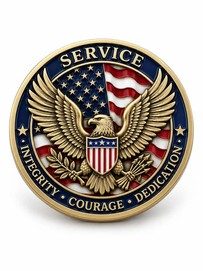 Custom commemorative challenge coin design