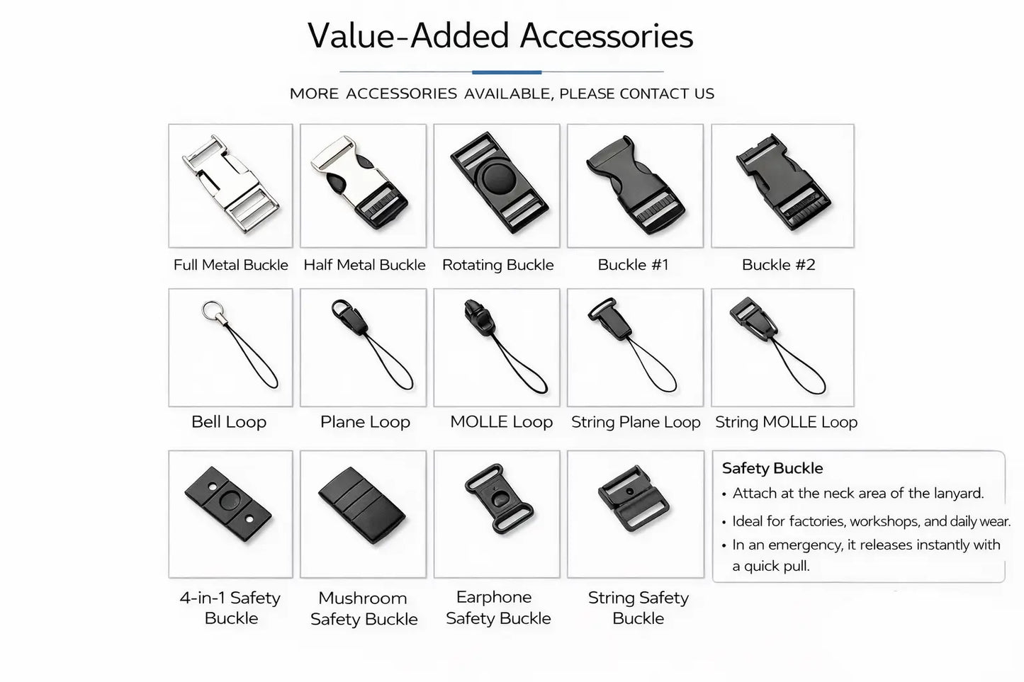 Custom Work Lanyard Accessory · ID Badge & Event Pass · Factory Direct