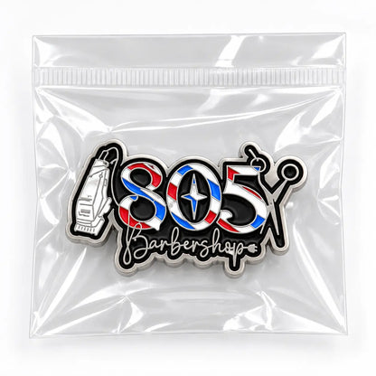 Custom soft enamel pin in individual OPP packaging