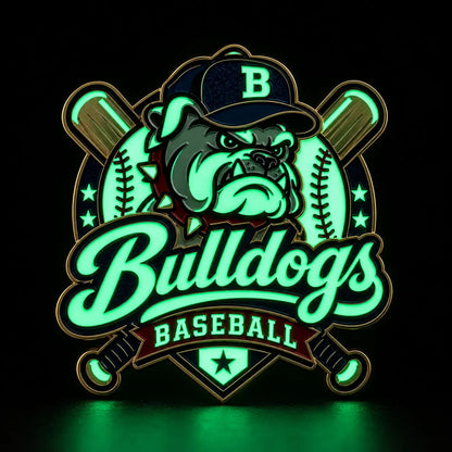 Glow-in-the-dark custom sports trading pin