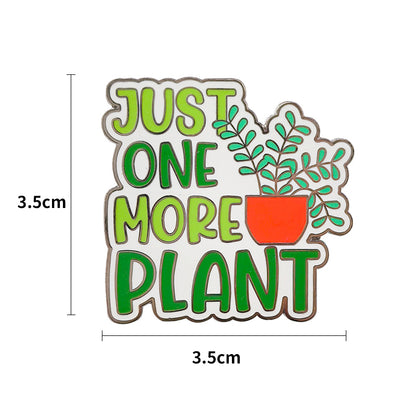 hard enamel pin badge plant