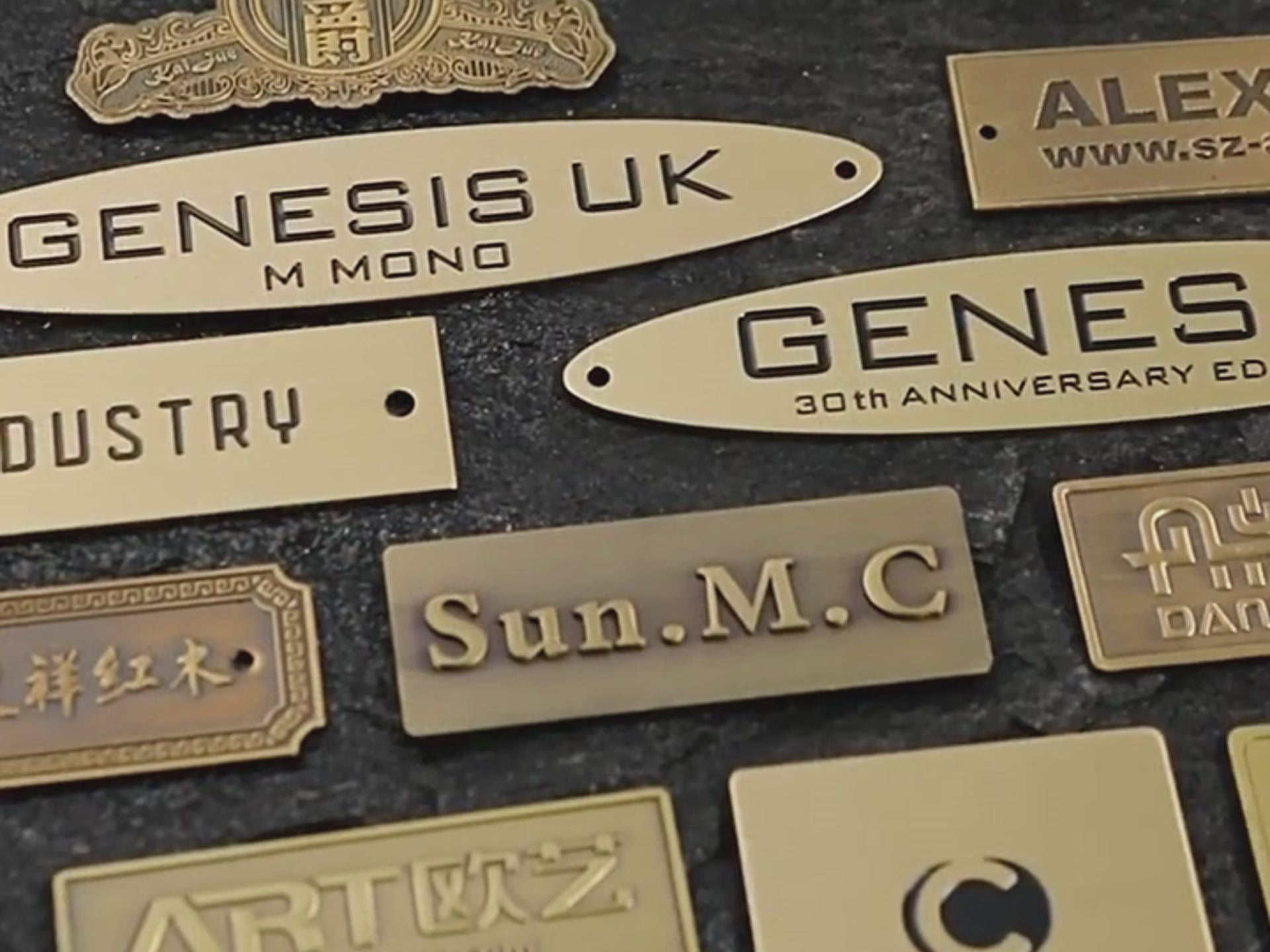 Custom Brass Metal Name Tag