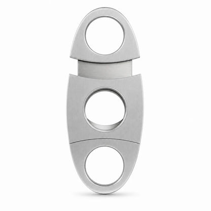 Stainless steel cigar cutter open blade detail